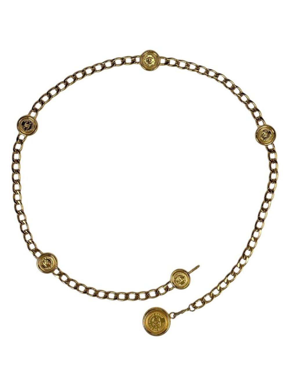 Chanel Belt CC Logo Gold Plated